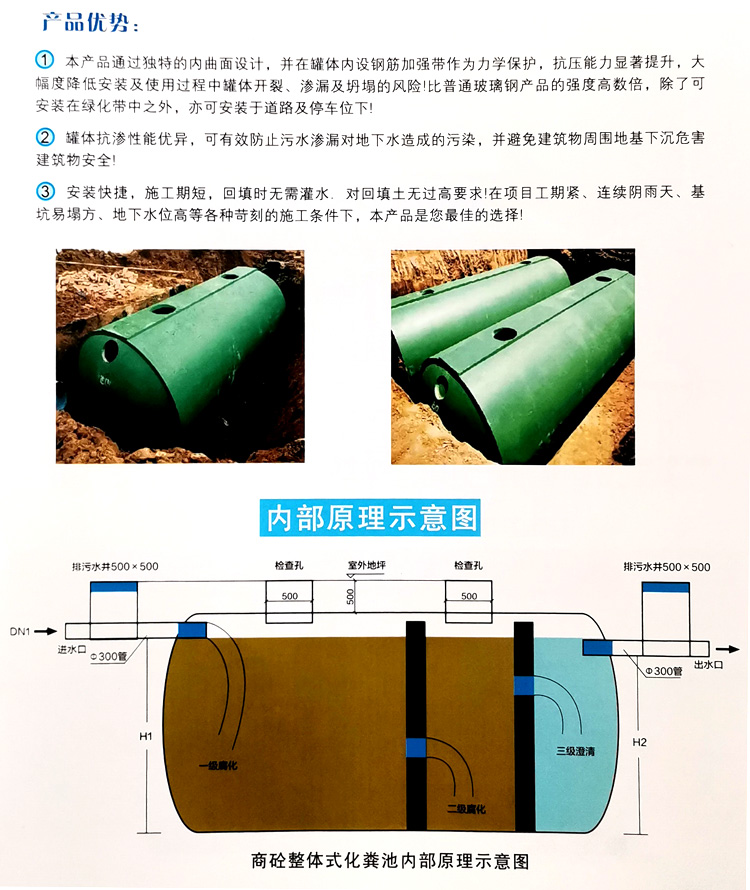 都昌玻璃钢化粪池
